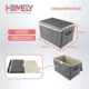 thumbnail image 2 of Cajas Organizadoras Homely Tapa Tela Impermeable 22l Set X2 Gris, 2 of 3