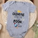 thumbnail image 1 of Baby Girls Cute Casual Romper With "My Grandma Loves Me To The Moon" Print For Summer Pregnancy Gift, 1 of 5