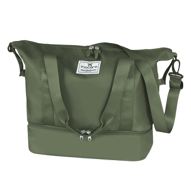 Travel Duffel Bag With Shoes Compartment, Sports Gym Tote Carry On Bags, Foldable Lightweight Overnight Shoulder Weekender Shopping Hospital Handbag
