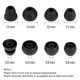 thumbnail image 3 of Almohadillas de silicona WKYMY para Powerbeats Pro/Beats Flex – 4 pares (negro), 3 of 7