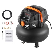 Compresor De Aire Vevor De 6 Galones, 1.7 Hp, 2.3 Cfm @90Psi Portátil