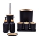 thumbnail image 2 of Juego De Accesorios De Baño, Jabonera, Soporte Para Cepillo De Dientes Para Fregadero De Tocador De Cocina, Color Negro, 2 of 5