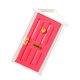 thumbnail image 2 of 1:12 Casa De Mu?ecas Puerta De Madera En Miniatura Con Herrajes Rosa Roja, 2 of 3