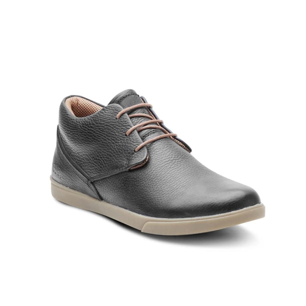 Zapatillas Caña Alta Hombre Cuero 24 Flex Oporto-6-06-Negro negro 40