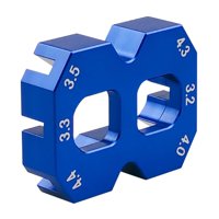 Magideal - Llave De Radios De Bicicleta, Herramienta De Reparación De Bicicletas, Fijación De Radios De Ruedas, Llanta De Corrección, Aleación De Aluminio, Bicic Azul
