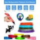 thumbnail image 3 of Recargas de filamento PLA para bolígrafo 3D, 20 colores, 1,75 mm, filamento de impresión premium para impresora 3D y bolígrafo 3D, cada color de 16 pies, total 320 pies, con 2 tapas para los dedos., 3 of 7