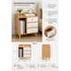 thumbnail image 3 of Velador Mesita ZT3 Madera 3 Niveles 3 Cajones Librero Organizador, 3 of 4