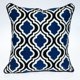 thumbnail image 1 of Almohada de la colección Parkland geométrica azul y blanca 50x50 cm, 1 of 1
