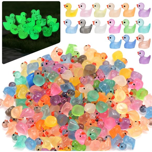 240 Patitos Miniatura de Resina Rclxl Luminosos de 1 Pulgada