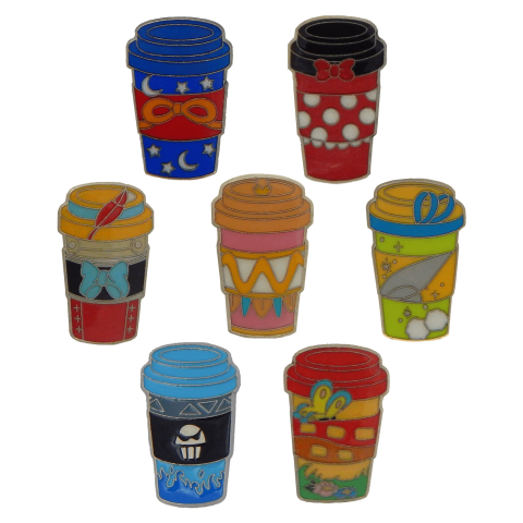 Set De 7 Pines Disney Personajes Tazas De Café