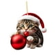 thumbnail image 3 of Decoración Navideña Para Gatos 2023, Pared, Fiesta Navideña, Chimenea, Colgante Navideño, Estilo A, 3 of 3