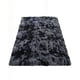thumbnail image 1 of Alfombra Peluda 200x240 Premium Color Negro Con Gris, 1 of 4