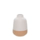 thumbnail image 1 of Florero de cerámica 19 cm blanco/beige, 1 of 4