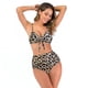 thumbnail image 3 of Conjunto de bikini de guepardo para mujer, traje de baño de dos piezas con lazo ajustable y corte alto, 3 of 5