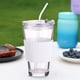 thumbnail image 4 of Vasos para beber Vasos de vidrio con tapa Vasos de agua con pajitas, 4 of 5