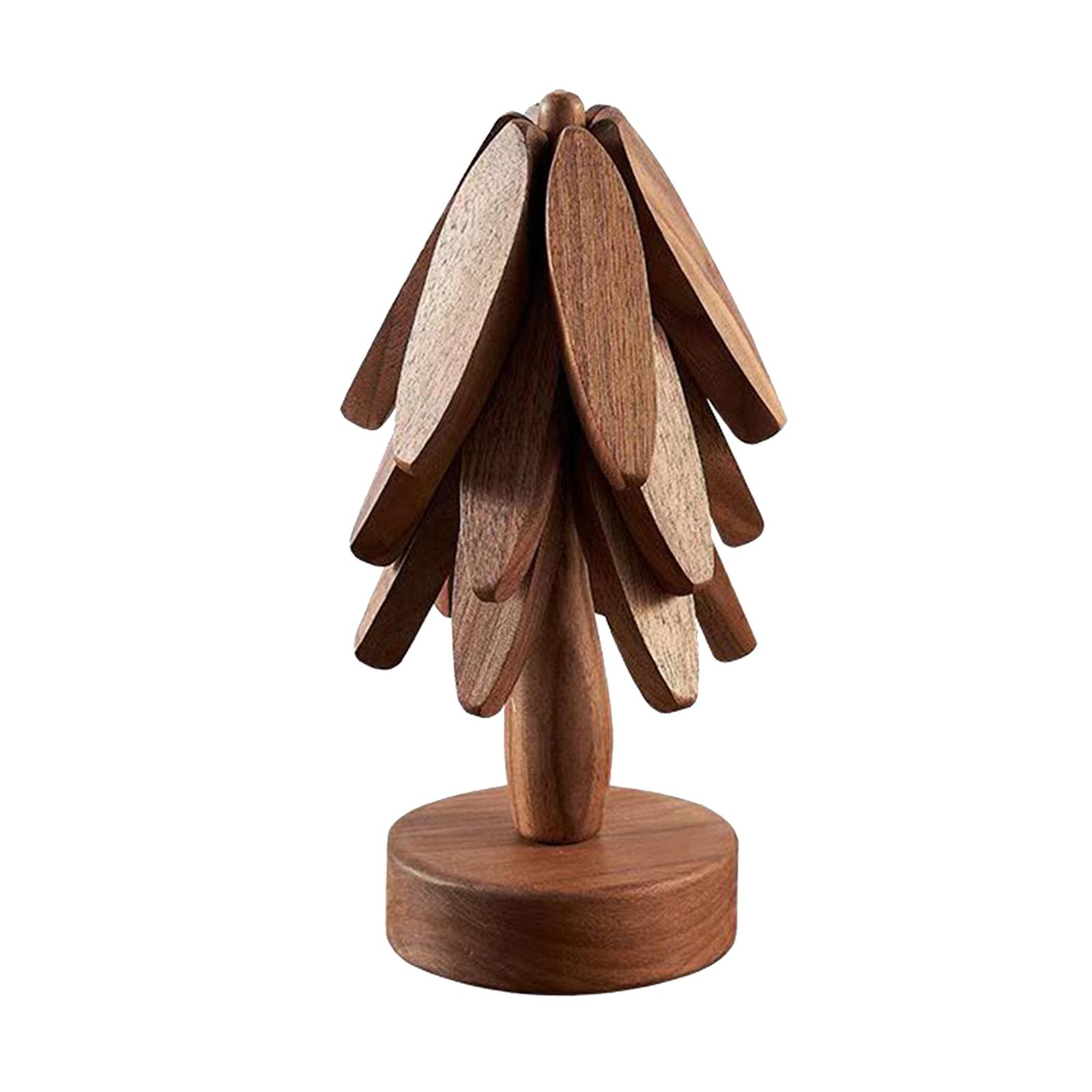 Bothyi - Posavasos De Protección Para Mesa, Posavasos Para Tetera, Regalo De Inauguración De La Casa, Color Nogal, 3 Uds.