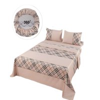 Genérico - Juego De Sabanas Casa Sol Super King Café