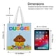 thumbnail image 5 of Hey Duggee Bolso de tela con estampado de lienzo para mujer, bolsa de compras reutilizable y estética, con cremallera interior, regalo para mujer, 35 × 40 cm., 5 of 6