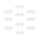 thumbnail image 1 of 10 Botones De Rana Con Nudos Chinos, Cierres De Costura Para Cheongsam, Abrigos, Color Blanco, 1 of 5