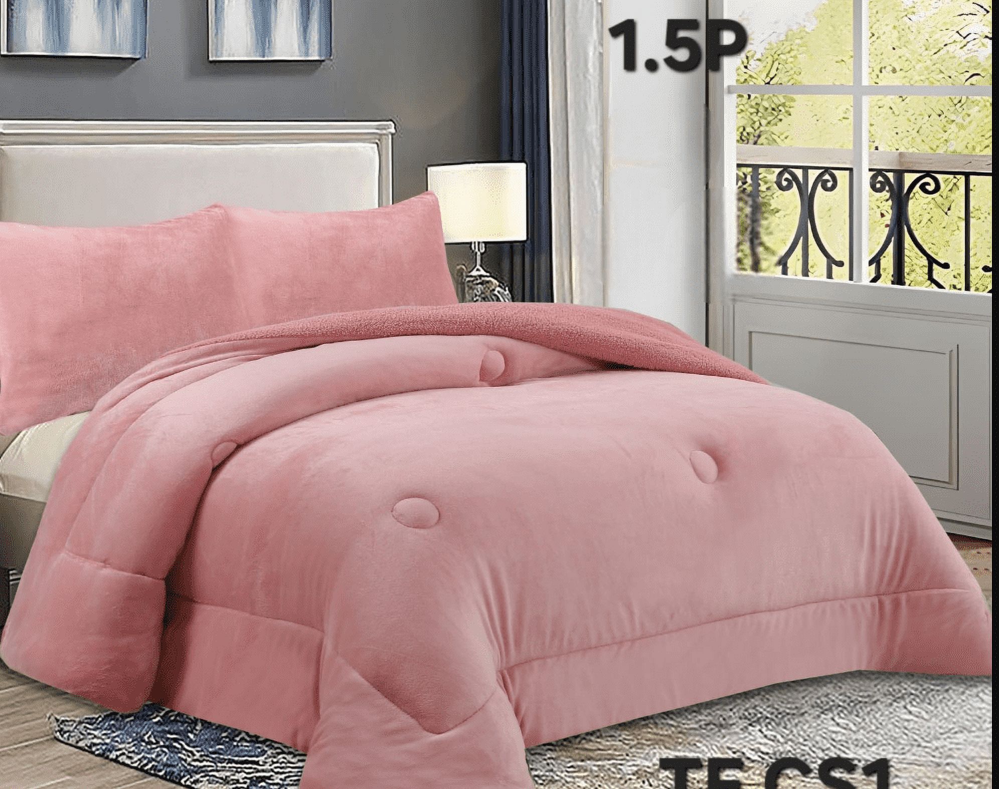 Mundo Shopping - Cobertor De Invierno Plush Liso Plaza Y Media