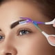 thumbnail image 1 of Tijeras De Acero Inoxidable De Color Para Cejas Con Peine, Tijeras Para Recortar Cejas, Herramienta De Maquillaje Para Recortar Cejas, Peine, 1 of 4