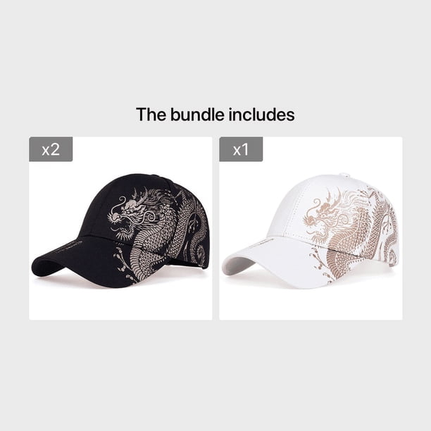Men's Dragon Design Baseball Cap,3 Colors Available