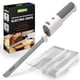 thumbnail image 1 of NutriChef Cuchillo Eléctrico Inalámbrico | Botón de Seguridad ON/OFF Constante y Fácil de Usar | Corta Pavo, Carnes, Aves, Pan, Queso y Más | Ligero con Mango Ergonómico Contorneado | Blanco y Gris, 1 of 7