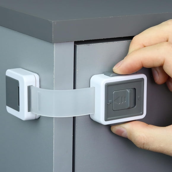 Cerraduras de Seguridad para Bebaa 4Pack Ajustables Doble Bloqueo