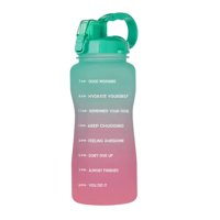 Magideal - Botella De Agua Deportiva De Galón, 2,2 L, Gran Capacidad, Libre De Bpa, De Tiempo Motivacional Para Exteriores, Jarra De Fitness Portátil A