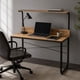 thumbnail image 4 of Escritorio con Repisa Superior Osiris para Home Office, Estudio u Oficina, Diseño Industrial Moderno, 4 of 8