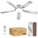 thumbnail image 1 of Ventilador de techo TCL de 52 pulgadas, delgado, plateado, montaje empotrado, LED 3CCT, 1 of 9