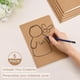thumbnail image 3 of ZCZN Pack de 5 cuadernos A5 de papel kraft, hojas en blanco, 8,15 x 5,5 pulgadas, 3 of 3