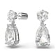 thumbnail image 2 of Pendientes Swarovski Mesmera Drop con piedras grandes y transparentes de talla mixta, 2 of 5