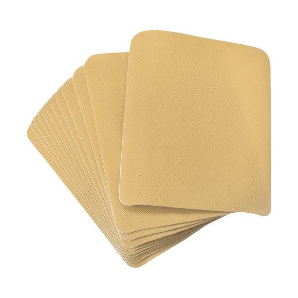 Uxcell Parche de Tela Parches Termoadhesivos Caqui 4.9"x3.7" para Ropa, Pantalones, Bolsas Agujero Paquete de 12