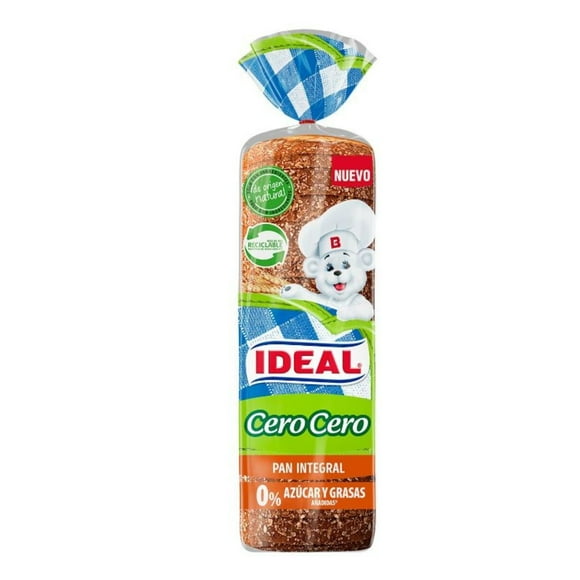 Pan De Molde Integral Cero % Azúcar Y Grasas, 600 g