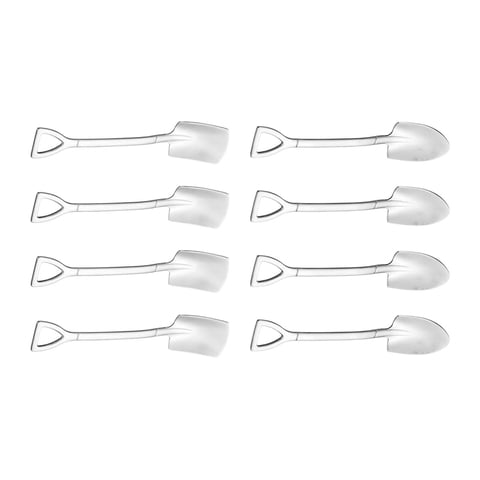 Magideal - Cucharas De Pala, Juego De Cucharas De Postre, Cucharilla, Utensilios De Cocina, Cucharas Para Helado, Cucharas De Acero Inoxidable Para Cocina, Hogar 8 Piezas