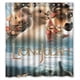 thumbnail image 1 of Cortina de ducha de película de diseño, juego de cortinas de baño con ganchos, tamaño 66 x 72 pulgadas, 1 of 3