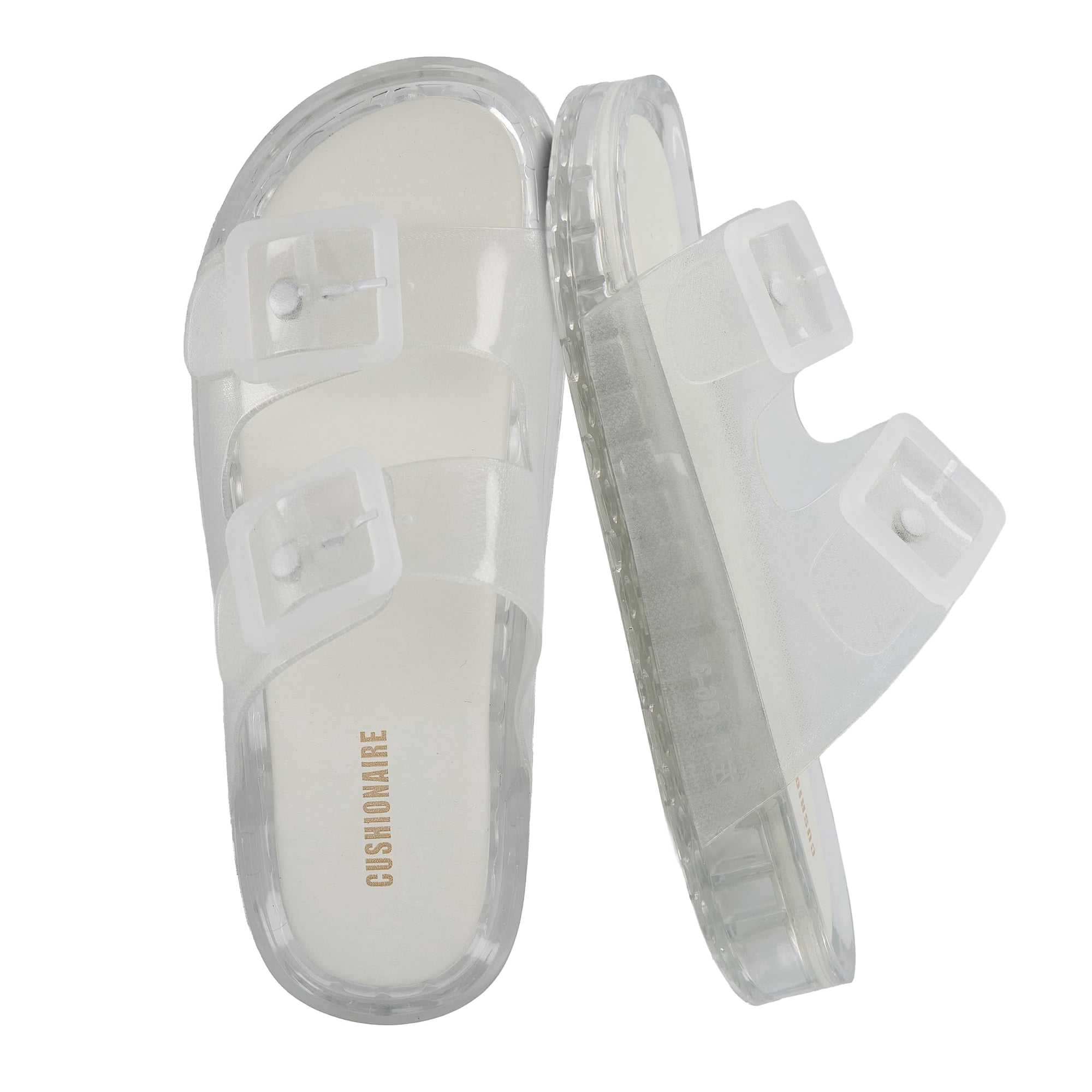 Sandalias Tipo Slide Impermeables Para Mujer Cushionaire Con Hebilla Ajustable