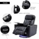 thumbnail image 3 of 270° Power Swivel Recliner,Home Theater Seating With Hidden Arm Storage and LED Light Strip,Cup Holder,360° Swivel Tray Table,and Cell Phone Holder,Soft Living Room Chair(Old SKU SG000750AAB),Black, 3 of 3