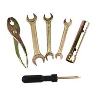Magideal - Kit De Herramientas De Reparación, Destornillador, Manguito De Bujía, Alicates, Herramientas De Mantenimiento, Llave De Metal, Compacto, Portátil, Uni