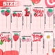 thumbnail image 4 of Adornos para magdalenas KeaiBear Sweet One Strawberry, 20 unidades, 4 of 7