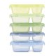 thumbnail image 1 of Juego de 10 contenedores de alimentos Ello 850 ml color verde mar, 1 of 4