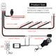 thumbnail image 2 of Arnés de cableado Szdystar 3,5 m 14 AWG 12 V con relé y fusible, 2 of 6