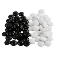 Magideal - 70 Uds Pequeñas Piedras De Ajedrez Artesanales, Piedras De Juego De Ajedrez Go, Piedras De Juego Go Para Juego De Mesa De Estrategia Clásica, Juegos