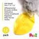 thumbnail image 2 of Botas para perros Protex PawZ de goma para patas de hasta 1,5 cm, color amarillo XXS, 2 of 7
