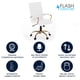 thumbnail image 2 of Silla de escritorio Flash Furniture Whitney con respaldo medio de cuero blanco/dorado, 2 of 9