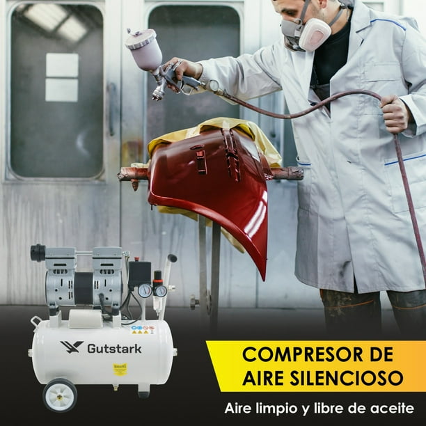 Compresor de Aire Portátil Libre De Aceite Silencioso 25 litros