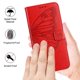 thumbnail image 4 of Funda cartera mariposa para Samsung Galaxy A56 5G con soporte y ranuras para tarjetas Rojo, 4 of 5