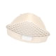 thumbnail image 5 of Orinal Conejo Mediano Orinal Triángulo Con Rejilla Para Conejo Chinchilla Beige, 5 of 6