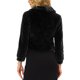 thumbnail image 3 of INSPIRE CHIC Abrigo de Piel para Mujer Moda Invierno Chaqueta Abierta Recortada Solapa Manga Larga Abrigo de Piel Sintética Esponjoso M Negro, 3 of 5